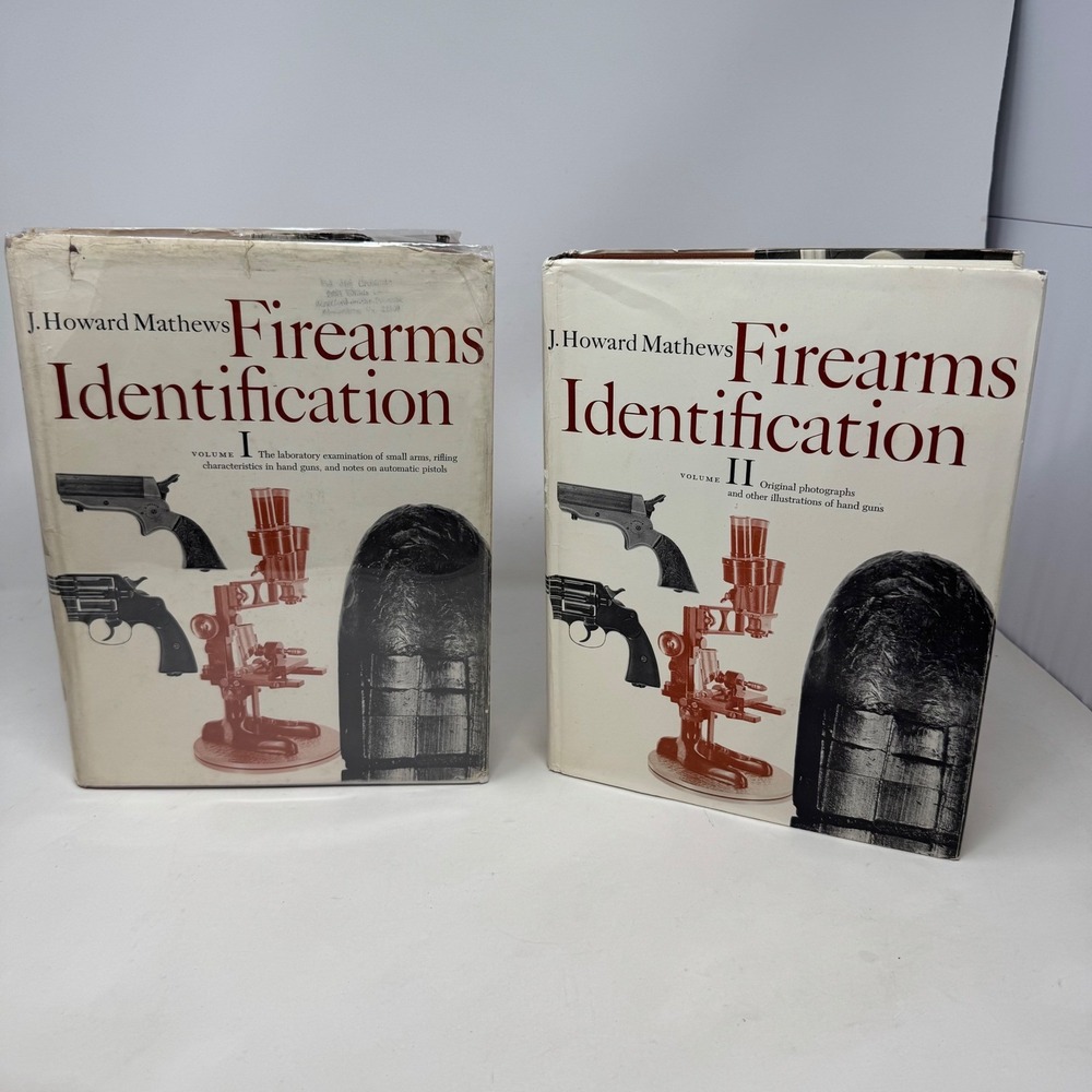 Firearms Identification J Howard Mathews Vol I & II Hardcover Books 2nd Printing